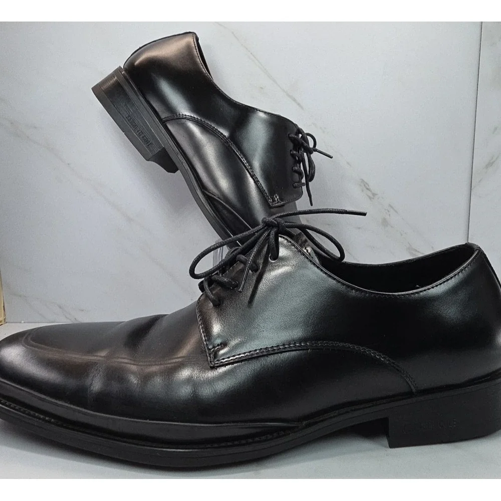 Kenneth Cole✨Leisure Lace Up Leather‎ Oxford✨SZ 10✨Techni-Cole✨Black